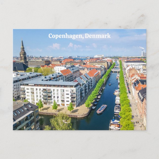 Kopenhagen Dänemark Postkarte (Vorderseite)