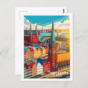 Kopenhagen, Dänemark Postkarte