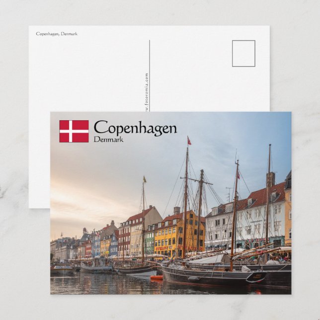 Kopenhagen Dänemark Postkarte (Vorne/Hinten)