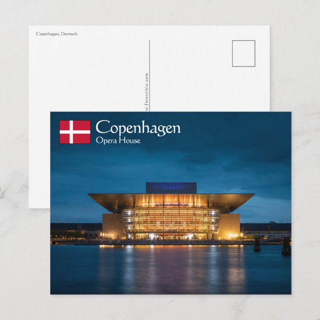 Kopenhagen Dänemark Postkarte (Vorne/Hinten)