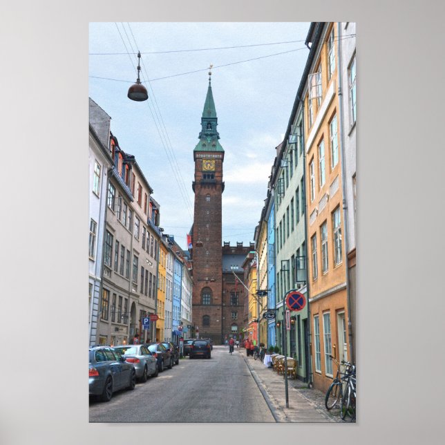 Kopenhagen, Dänemark, Rathaus Poster (Vorne)