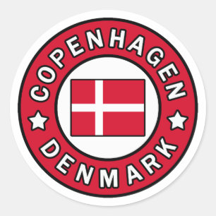 Kopenhagen Dänemark Runder Aufkleber