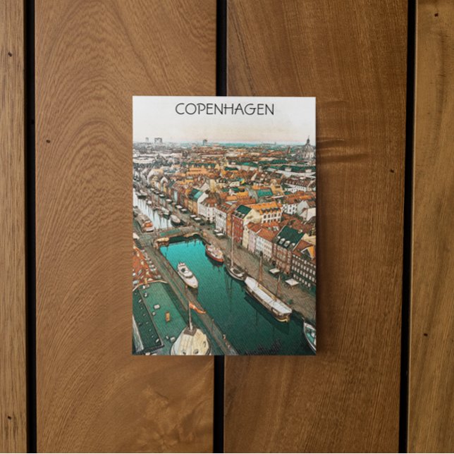 Kopenhagen - Dänemark Stadt Postkarte (copenhagen denmark postcard)