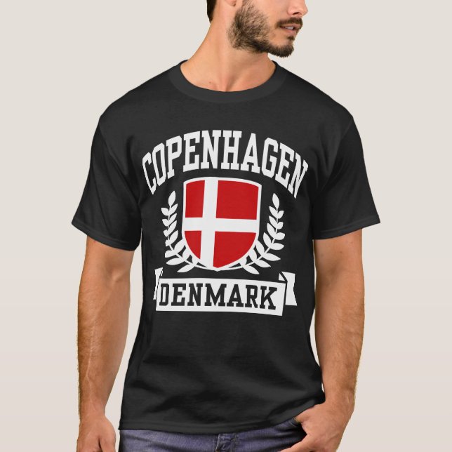 Kopenhagen Dänemark T-Shirt (Vorderseite)