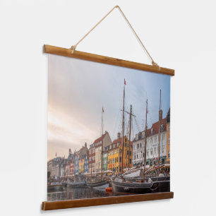 Kopenhagen Dänemark Wandteppich Mit Holzrahmen