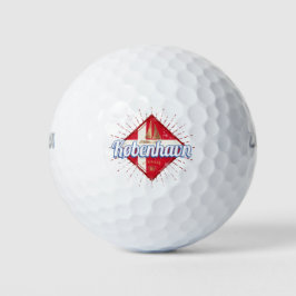 Kopenhagen Hauptstadt Dänemark Retro Segelschiff Golfball