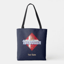 Kopenhagen Hauptstadt Dänemark Retro Segelschiff Tasche