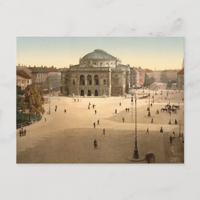 Kopenhagen - Königliches Theater, Dänemark Postkarte (Vorderseite)