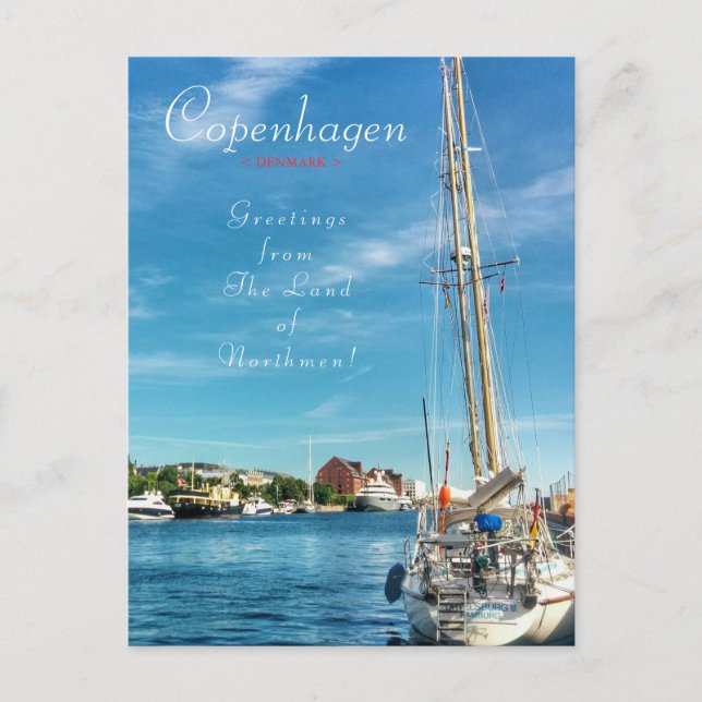 Kopenhagen Postkarte (Vorderseite)