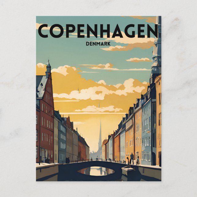 Kopenhagen Postkarte (Vorderseite)