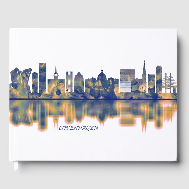 Kopenhagen Skyline Gästebuch (Vorderseite)