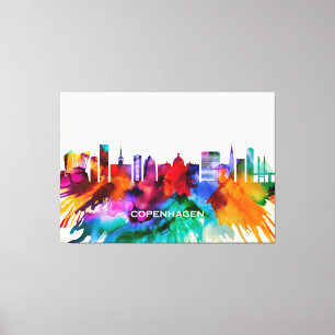 Kopenhagen Skyline Leinwanddruck