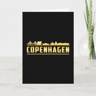 Kopenhagen Stadt Skyline Stadtbezirk Geschenk Karte