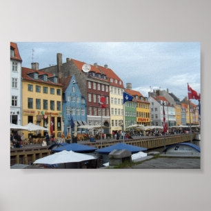 Kopenhagen-Ufergegend Poster