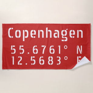 Kopenhagener Breitengrad Strandtuch