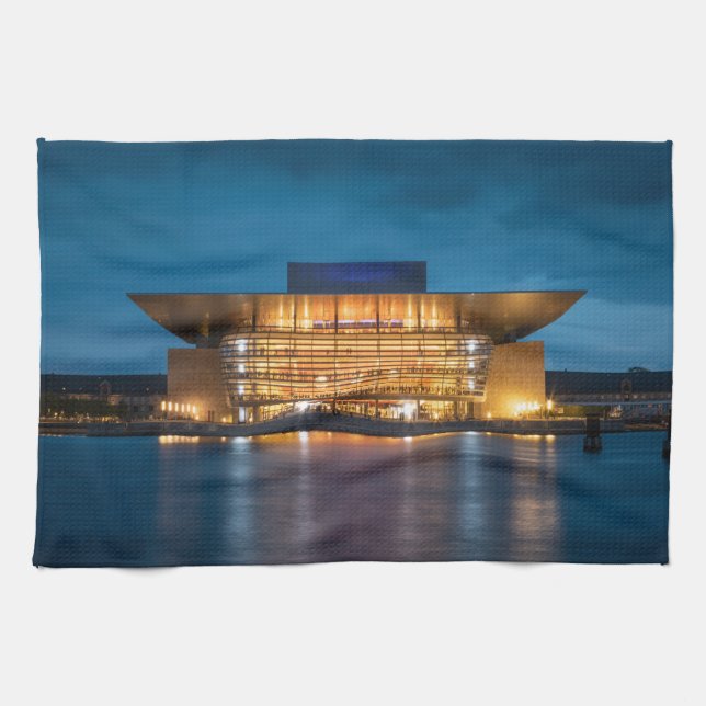 Kopenhagener Opernhaus Geschirrtuch (Horizontal)