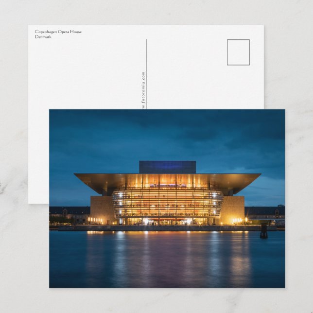 Kopenhagener Opernhaus Postkarte (Vorne/Hinten)