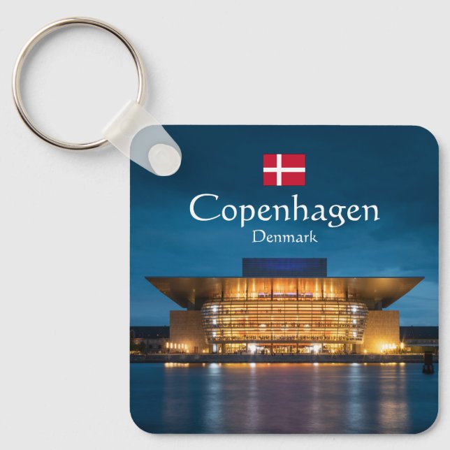 Kopenhagener Opernhaus Schlüsselanhänger (Vorderseite)