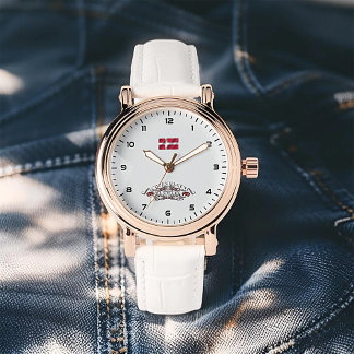 Kopenhagener Pride Rose der Frauen Gold Vintage Uh Armbanduhr