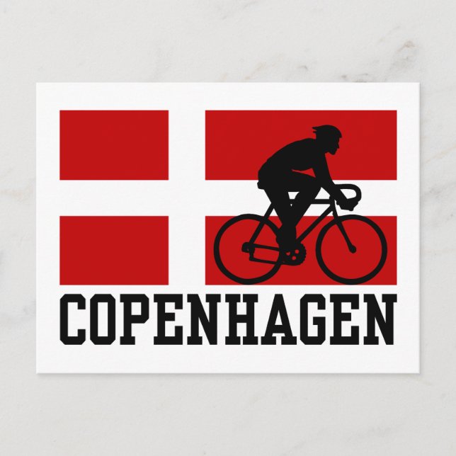 Kopenhagener Radsport (männlich) Postkarte (Vorderseite)