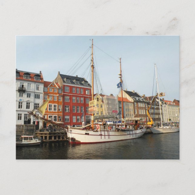 Kopenhagener Schiff Postkarte (Vorderseite)