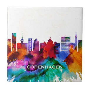 Kopenhagener Skyline Fliese