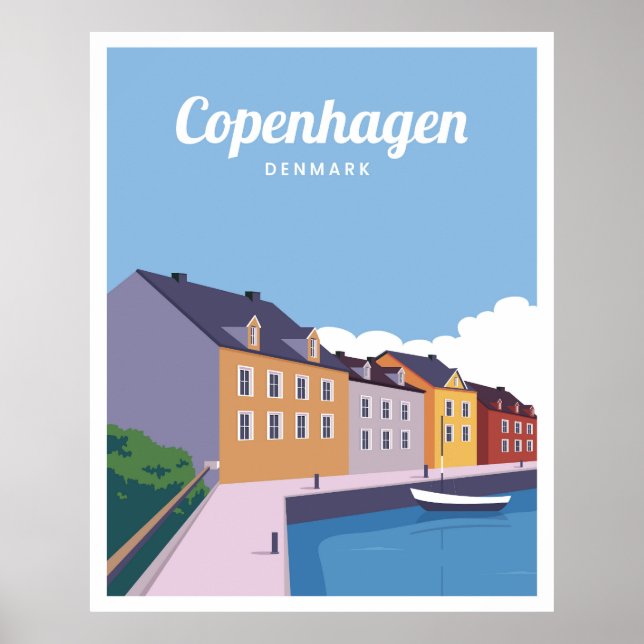 Kopenhagener Skyline Poster (Vorne)