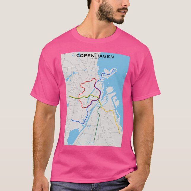 Kopenhagener Transitplan T-Shirt (Vorderseite)