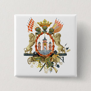 Kopenhagener Wappen Button
