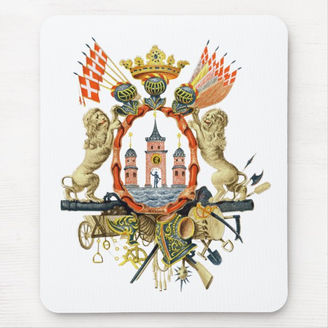 Kopenhagener Wappen Mousepad (Vorne)