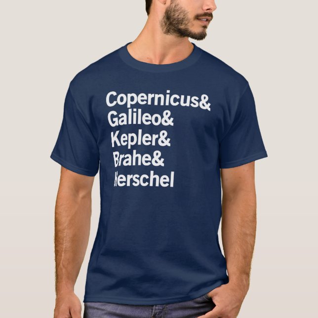 Kopernikus u. Galileo T-Shirt (Vorderseite)