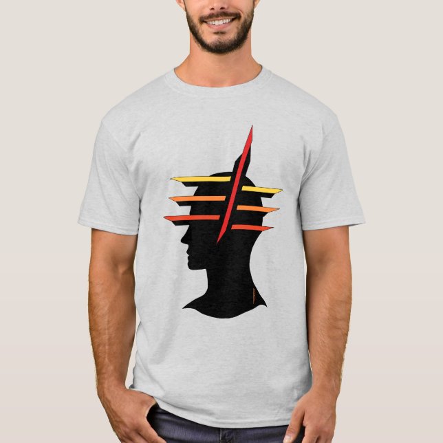 Kopf Abstrakt T-Shirt (Vorderseite)