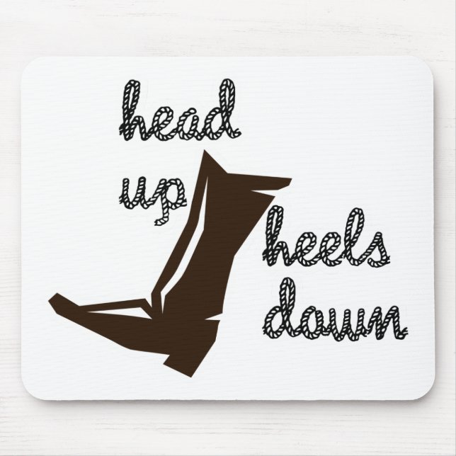 Kopf-an-Heels nach unten Mousepad (Vorne)