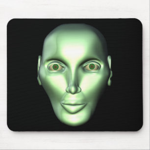 Kopf-außerirdisches Sein des alien-3D Mousepad