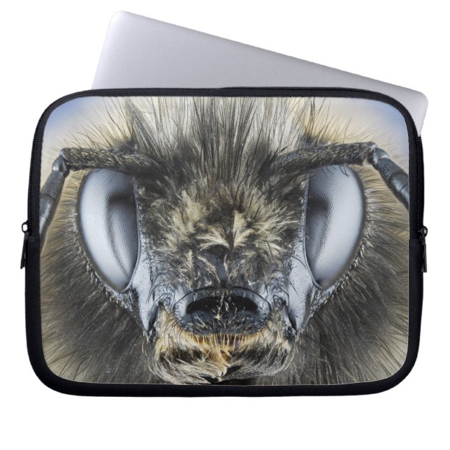 Kopf der Hummel Laptopschutzhülle (Vorderseite)