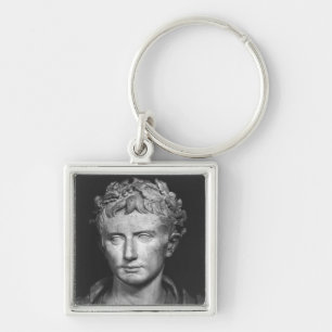 Kopf des Kaisers Augustus Schlüsselanhänger