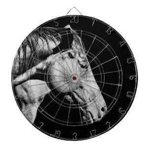 Kopf des Pferdebeins Dartscheibe