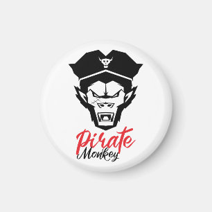 Kopf des Piraten-Affen-Magneten Magnet