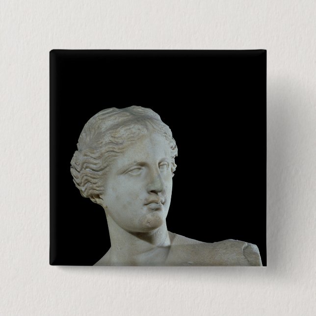 Kopf des Venus von Milos, c.100 BC Button (Vorderseite)