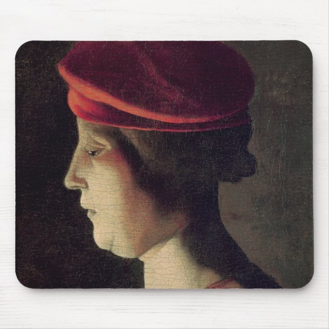 Kopf einer Frau Mousepad (Vorne)