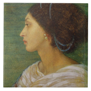 Kopf einer Mulatte-Frau, 1861 (Öl auf Papier legt Fliese