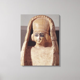 Kopf einer Statue von Ishtar, tragendes a Leinwanddruck