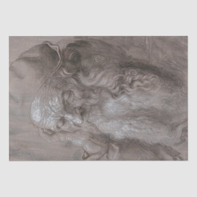 Kopf eines alten Mannes durch Albrecht Durer Seidenpapier (Vorderseite)