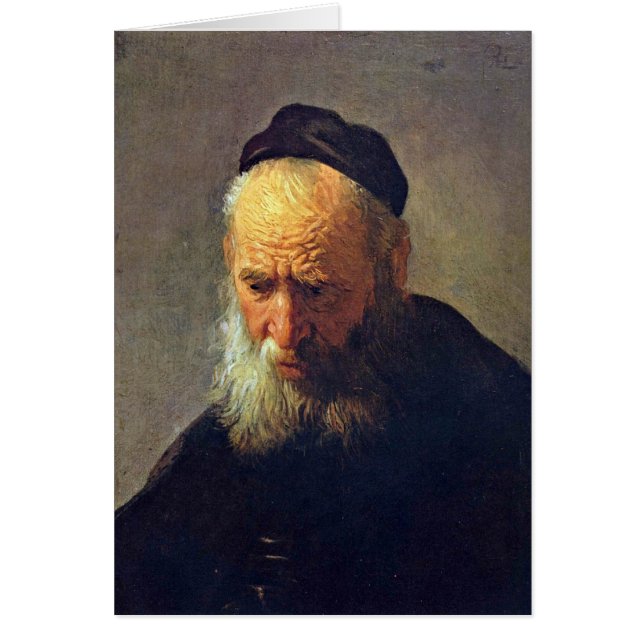Kopf eines alten Mannes durch Kreis von Rembrandt (Vorne)