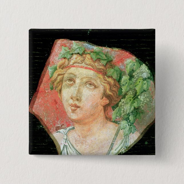 Kopf eines Bacchante Button (Vorderseite)