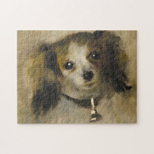 Kopf eines Hundes, 1870 (Öl auf Leinwand)