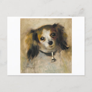 "Kopf eines Hundes" Gemälde von Renoir Postkarte