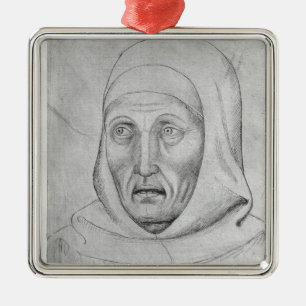 Kopf eines Mönchs, vom Vallardi Album Silbernes Ornament