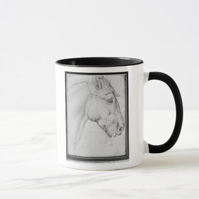 Kopf eines Pferds, vom Vallardi Album Tasse (Rechts)