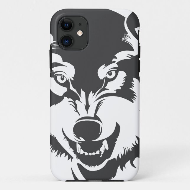 Kopf eines Wolfes Case-Mate iPhone Hülle (Rückseite)